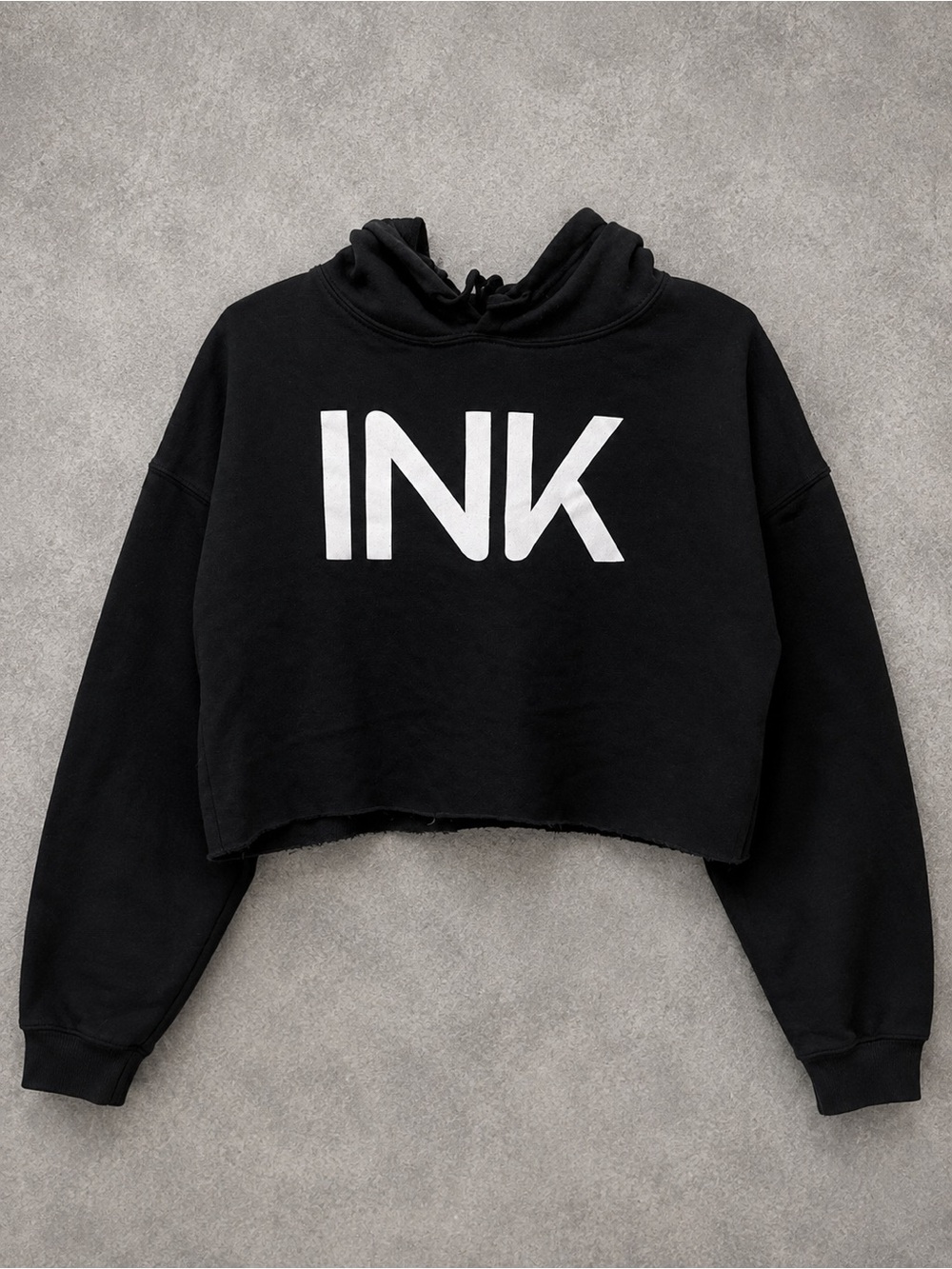 Ink Addict Pullover Cropped Hoodie - Size Small